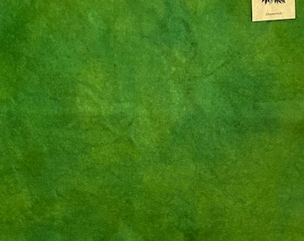 Rich SHAMROCK Green Hand Dyed Wool Fabric for Wool Applique, Rug Hooking