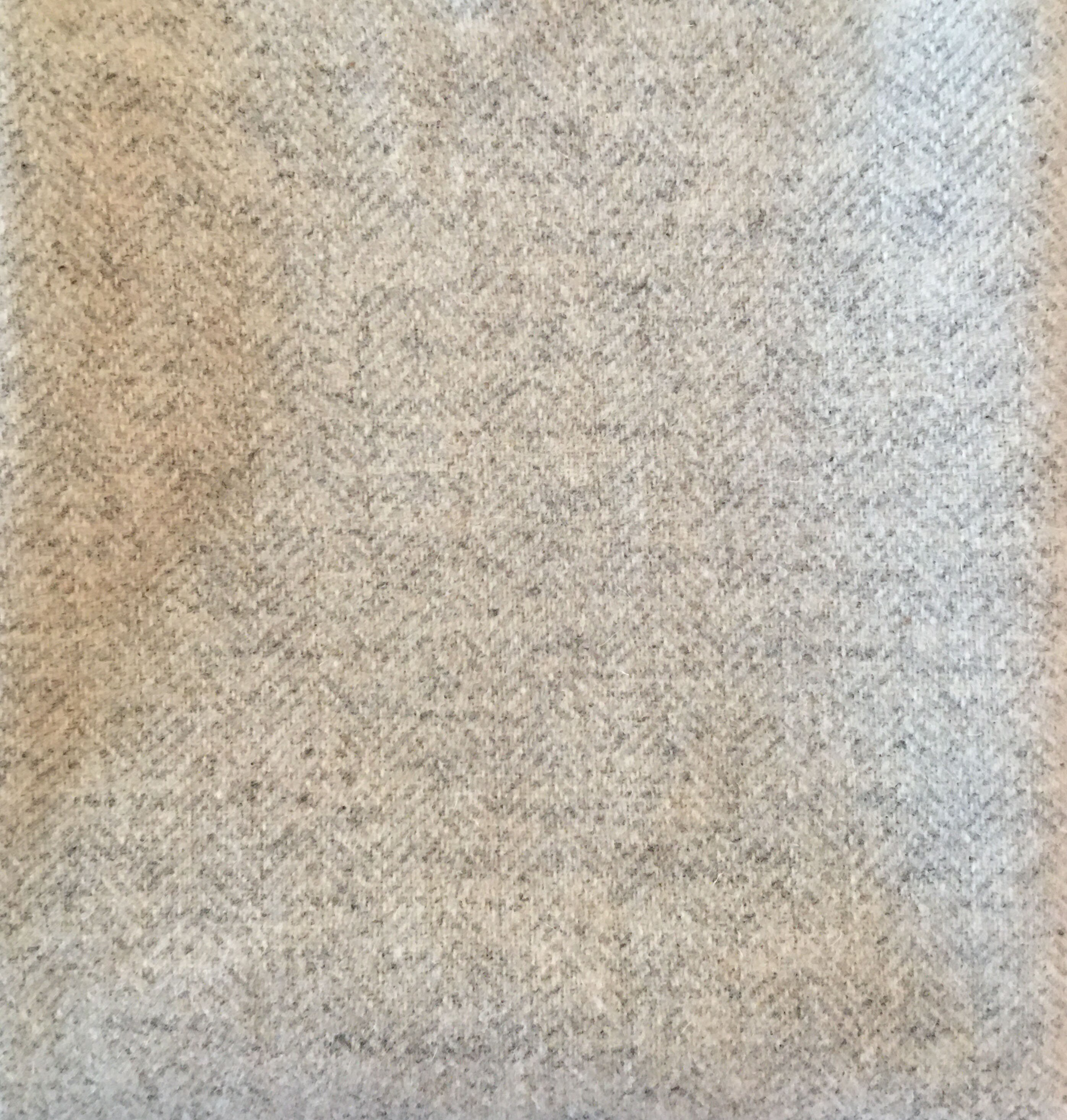Mill Dyed Wool Fabric called LIGHT GREY HERRINGBONE for Rug Etsy