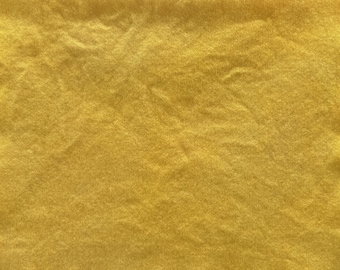 Saffron Yellow Hand Dyed Wool Fat Quarter, Rug Hooking and Applique Fabric