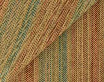 Multi Stripes in Gold and Green Mill Dyed Wool Fat Quarter Yard