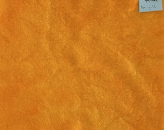 Marigold Hand Dyed Wool Fat Quarter, Rug Hooking & Quilting Fabric