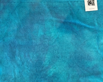 ISLAND BLUE Hand Dyed Fat Quarter Yard for Rug Hooking, Wool Applique