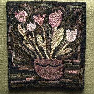 TULIPS Rug Hooking Paper Pattern
