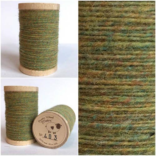 Moire Thread 100% Wool Rustic Thread Embroidery Wool Applique - Etsy