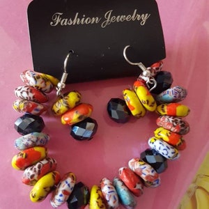 Afroclectic Collection - Krobo and glass bead set