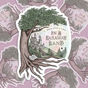 In A Faraway Land | Fantasy / Book / Magic Castle / Fairytale | Bubble-free stickers