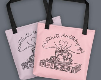 Obstinate Headstrong Girl / Pride & Prejudice / Jane Austen / Book Tote | 15" Tote bag