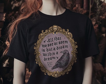Edgar Allan Poe Frame / Raven / Dream Within A Dream | Unisex Classic T-shirt