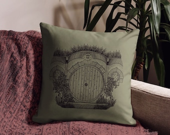 Circle Cottage Door // Circle Cottage Door | Premium Pillow