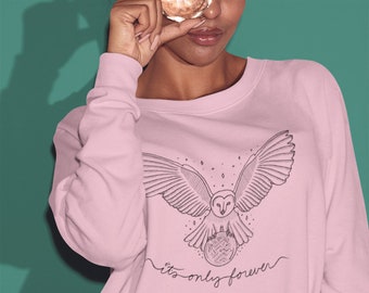 It's Only Forever | Owl + Labyrinth Crystal Ball | Unisex Crewneck Sweatshirt