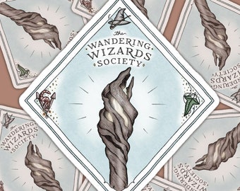 Der Graue Zauberer / The Wandering Wizards Society | Luftblasenfreie Aufkleber
