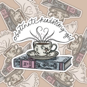 Fille obstinée et têtue | Orgueil et préjugés / Jane Austen | Autocollants sans bulles