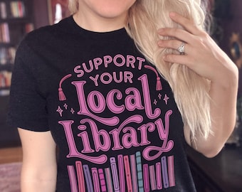 Support Your Local Library | Unisex Lightweight Triblend Tee