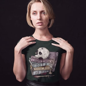 Gothic Horror Classics Book Collection // Dracula / Frankenstein / Dorian Gray / Jekyll & Hyde / Poe | Unisex Lightweight Tri-Blend T-Shirt