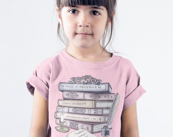 Jane Austen Book Collection / Book Lovers / Letter From Jane | Toddler Short Sleeve Tee