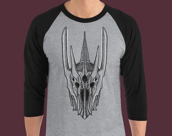 Dark Lord of Barad-dûr | Unisex 3/4-Sleeve Raglan Shirt