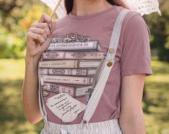 Jane Austen Book Collection | Book Shirt / Letter From Jane | Short-Sleeve Unisex Classic T-Shirt - Colored Ink