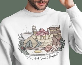 Second Breakfast | Unisex Crewneck Sweatshirt - Colored Ink