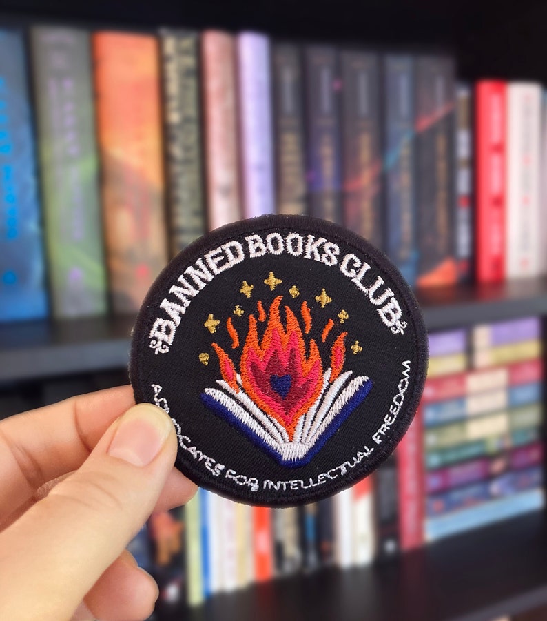 Banned Books Club Advocates For Intellectual Freedom // Bookish Patch Embroidered Patch image 1