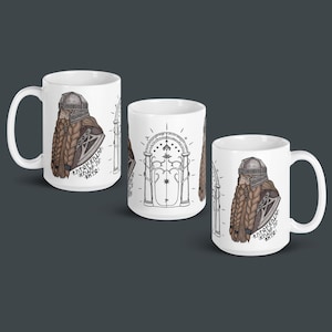 The Dwarven Warrior // Baruk Khazâd // Doors of Durin || White Glossy Mug