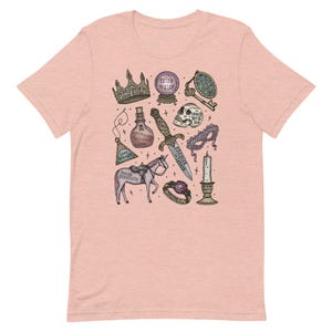 The Romantasy Tropes Bookish Tee / Fantasy Romance Historical Romance | Unisex Classic Tshirt