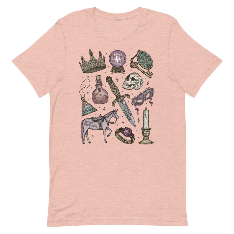 The Romantasy Tropes Bookish Tee / Fantasy Romance Historical Romance | Unisex Classic Tshirt