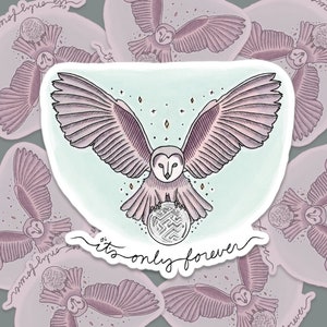 It's Only Forever | Owl + Labyrinth Crystal Ball | Bubble-free Stickers