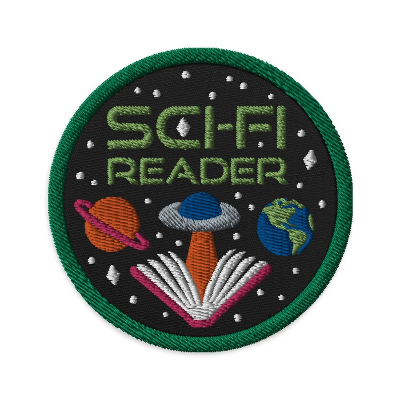 Sci-Fi Reader // Bookish Patch Embroidered Patch image 4
