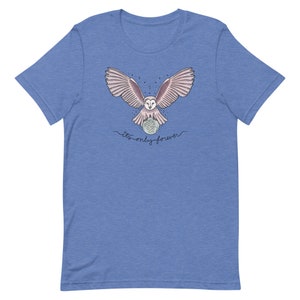 It's Only Forever Owl / Labyrinth Crystal Ball Short-Sleeve Unisex Classic T-Shirt Colored Ink Heather True Royal