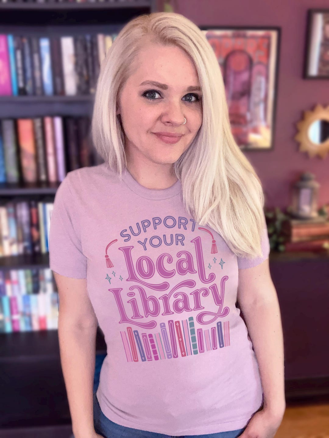 Support Your Local Library || Unisex Classic T-shirt - Etsy