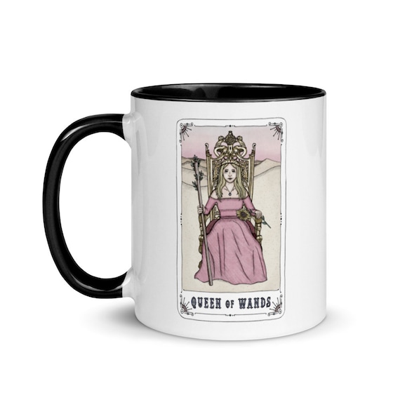 Queen of Wands Tarot Mug Tarot Card Color Changing Mug 11oz 15oz Mug 