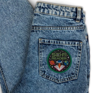 Sci-Fi Reader // Bookish Patch Embroidered Patch image 3