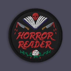 ホラーリーダー // 本好きのパッチ | 刺繍パッチ