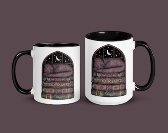 The Witch's Assistant // Cozy Bookish Cat || Mug with Color Inside