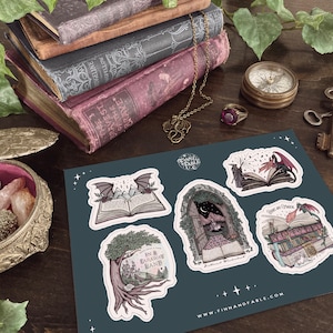 Fantasy Reader Sticker Collection || Sticker Sheet