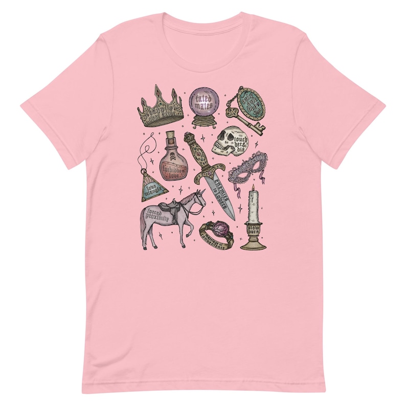 The Romantasy Tropes Bookish Tee / Fantasy Romance Historical Romance | Unisex Classic Tshirt