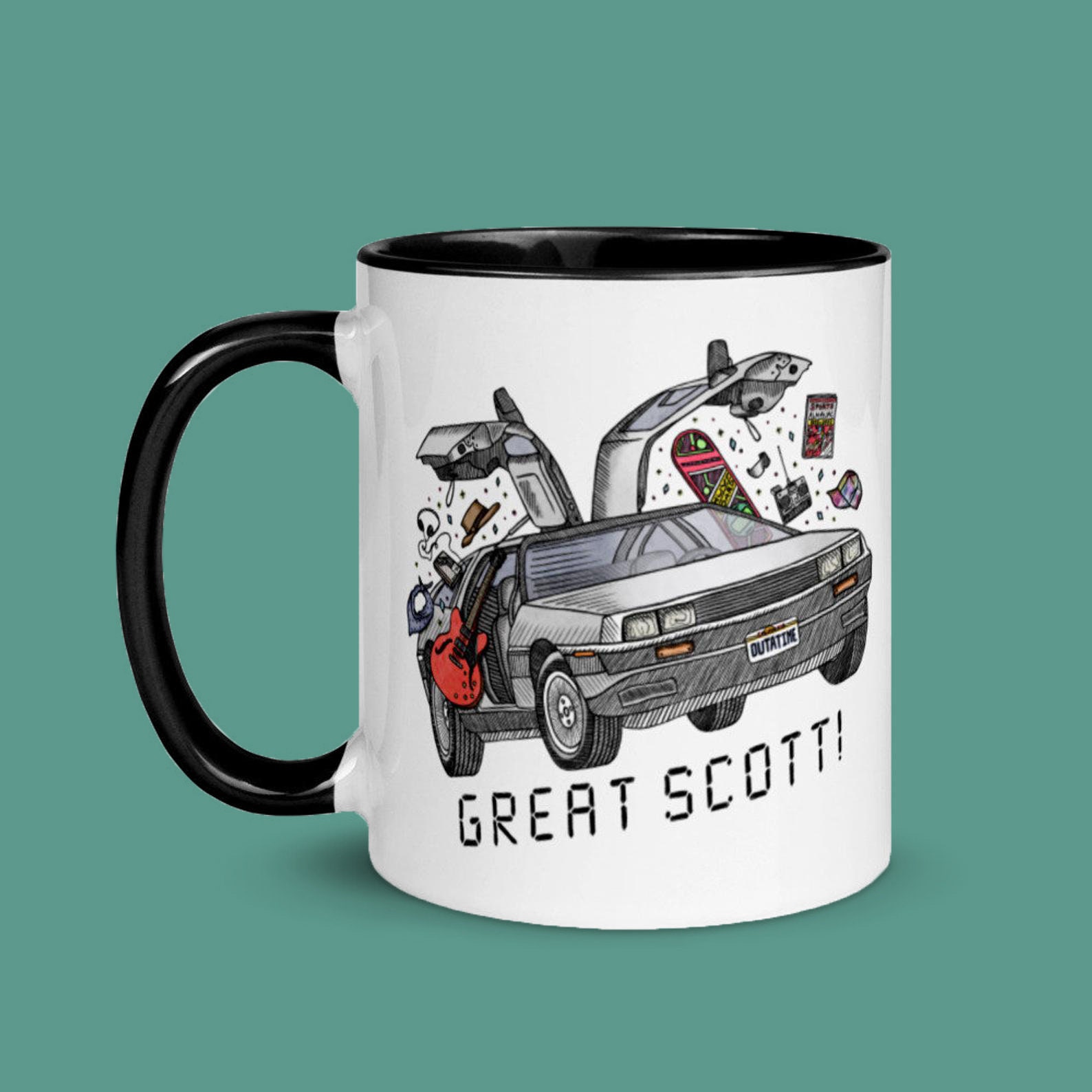 Mug Retour vers le Futur DeLorean ultra geeksur Logeekdesign