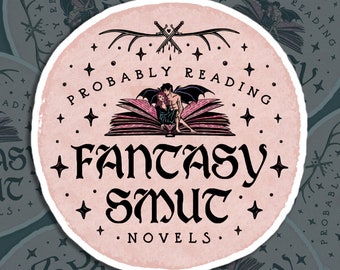 Läser förmodligen fantasyromaner / fantasyromaner / romantiska romaner / romantik | Bubbelfria klistermärken