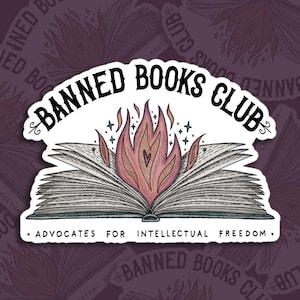 Banned Books Club // Advocated for Intellectual Freedom || Bubble-free stickers