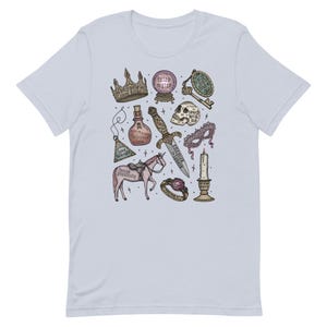 The Romantasy Tropes Bookish Tee / Fantasy Romance Historical Romance | Unisex Classic Tshirt