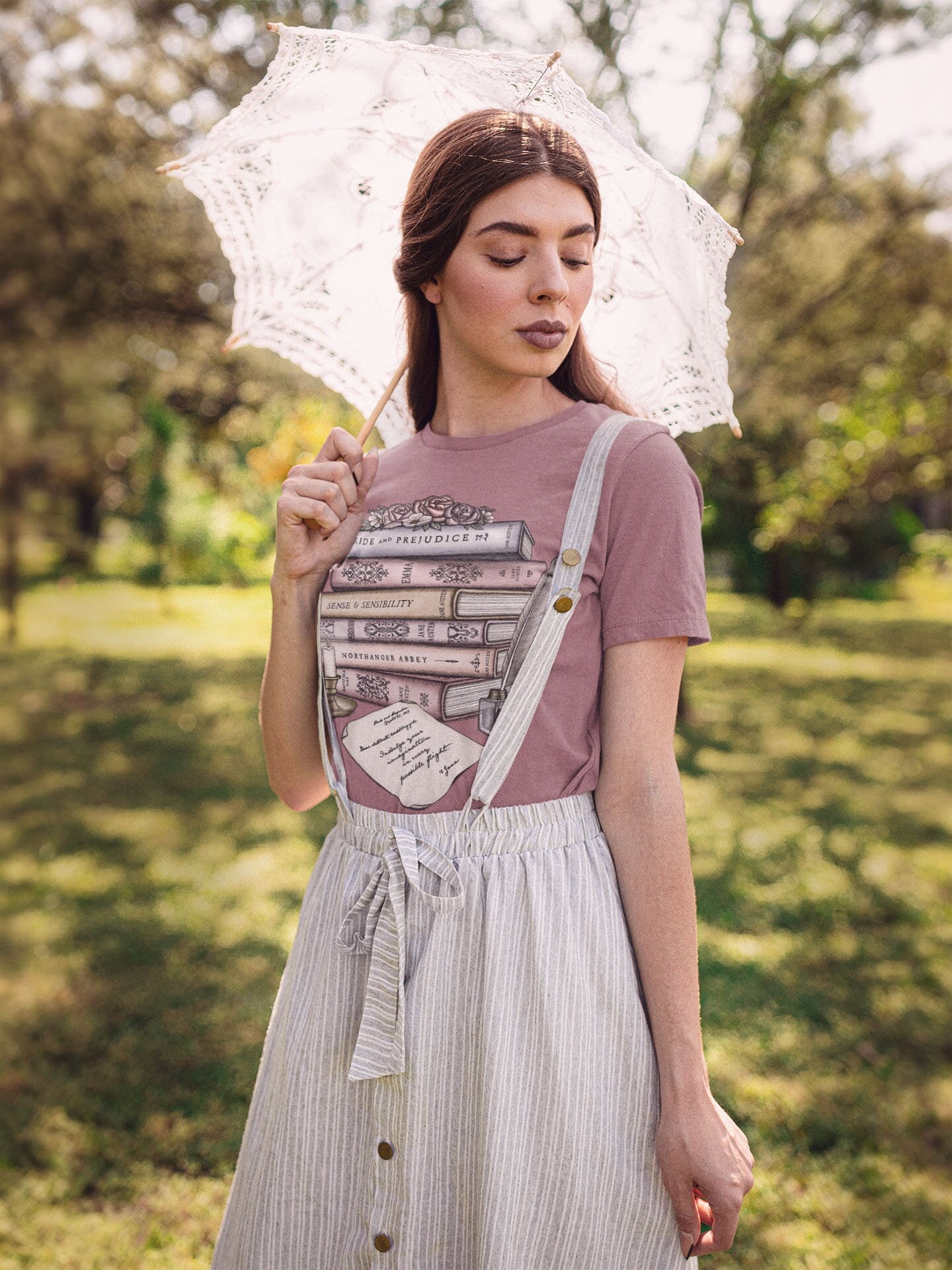 Jane Austen Book Collection | Book Shirt / Letter From Jane | Short-Sleeve Unisex Classic T-Shirt - Colored Ink