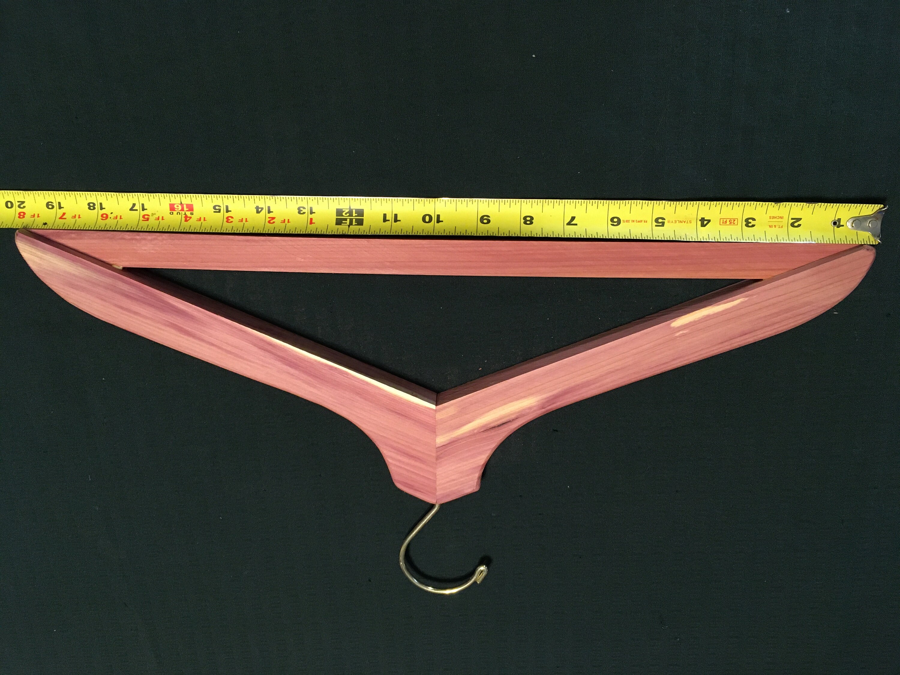 Cedar Coat Hanger With Pant Slat Etsy