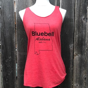 Bluebell Harr of Dixie Screenprinted Racerback Tank Top