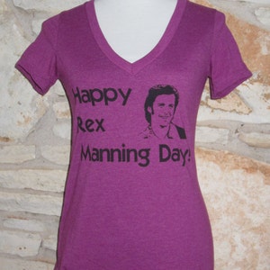Rex Manning Day Empire Records V neck Women's Screenprinted Shirt