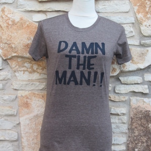 Women&#39;s Damn the Man Empire Records Screenprinted Shirt