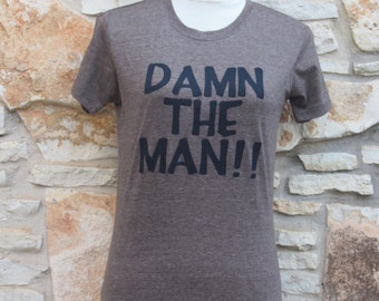 Women's Damn the Man Empire Records Screenprinted Shirt