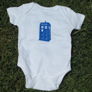 Doctor Who Tardis Baby Bodysuit