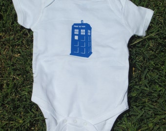 Doctor Who Tardis Baby Bodysuit