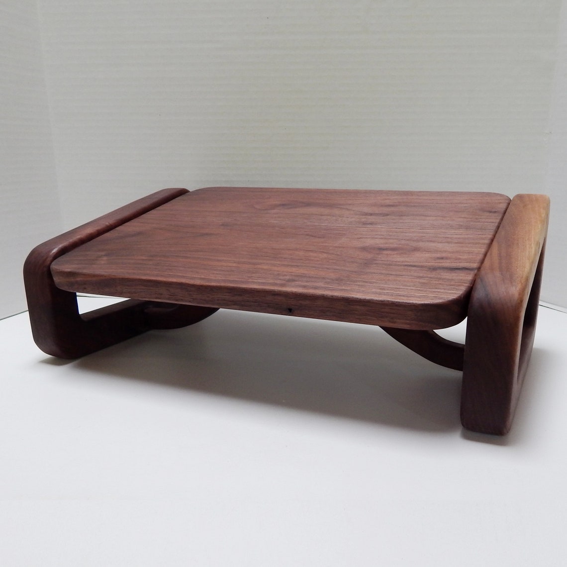 Black Walnut Nursing Stool Slanted Top Fixed Legs Etsy