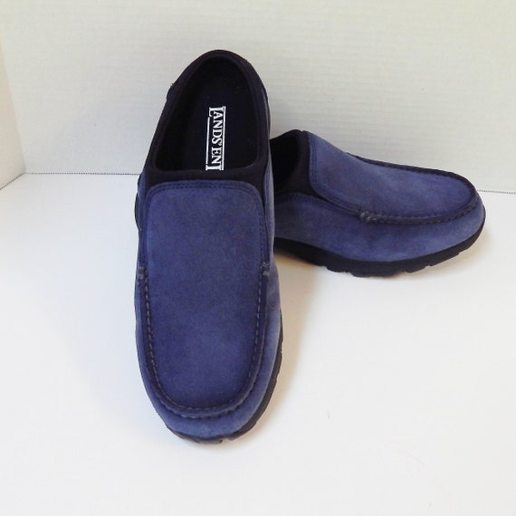 lands end suede clogs